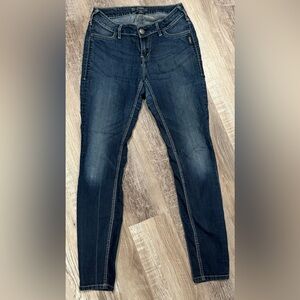 Women's Silver "Suki" Jeggings 29X31